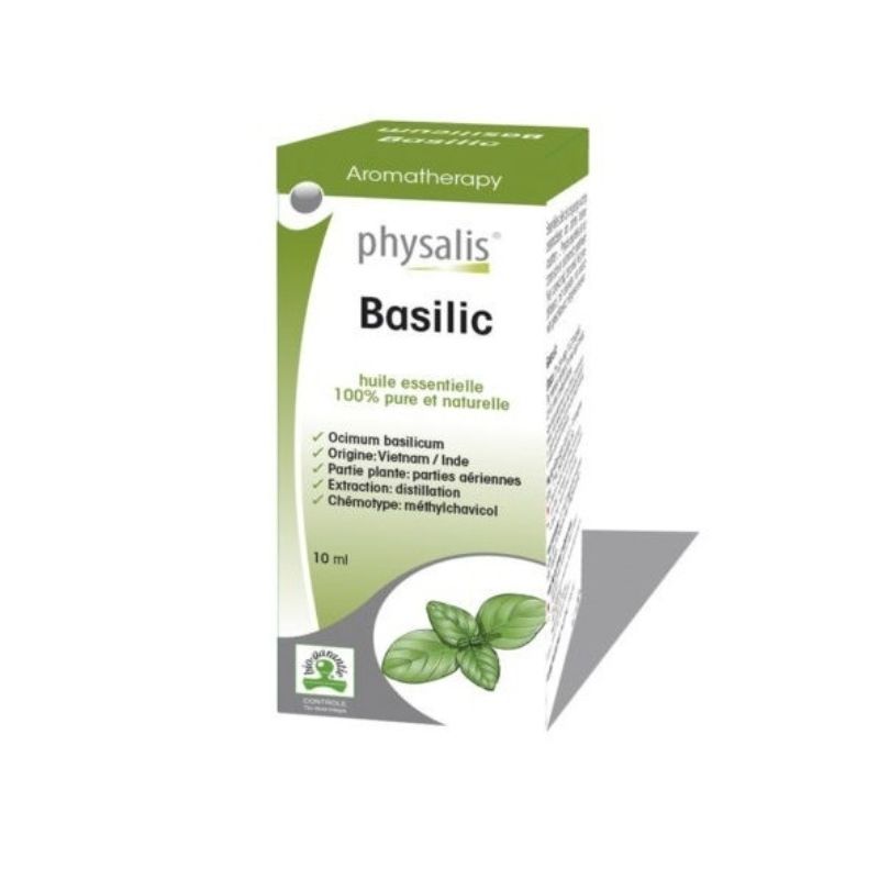 Aceite Esencial de Albahaca Bio 10 ml. Physalis