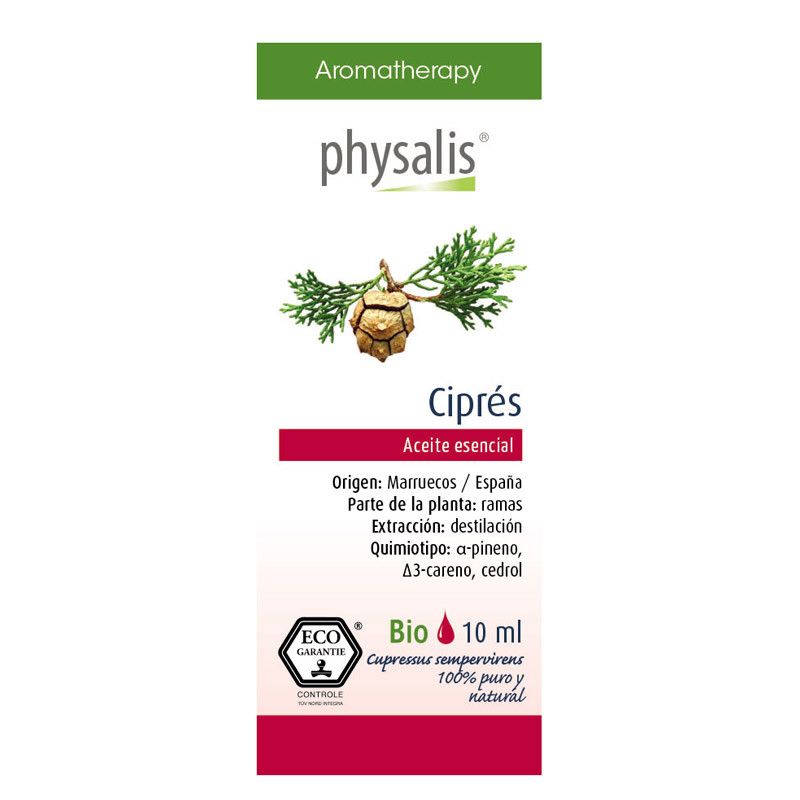 Aceite Esencial de Ciprés Bio 10 ml. Physalis