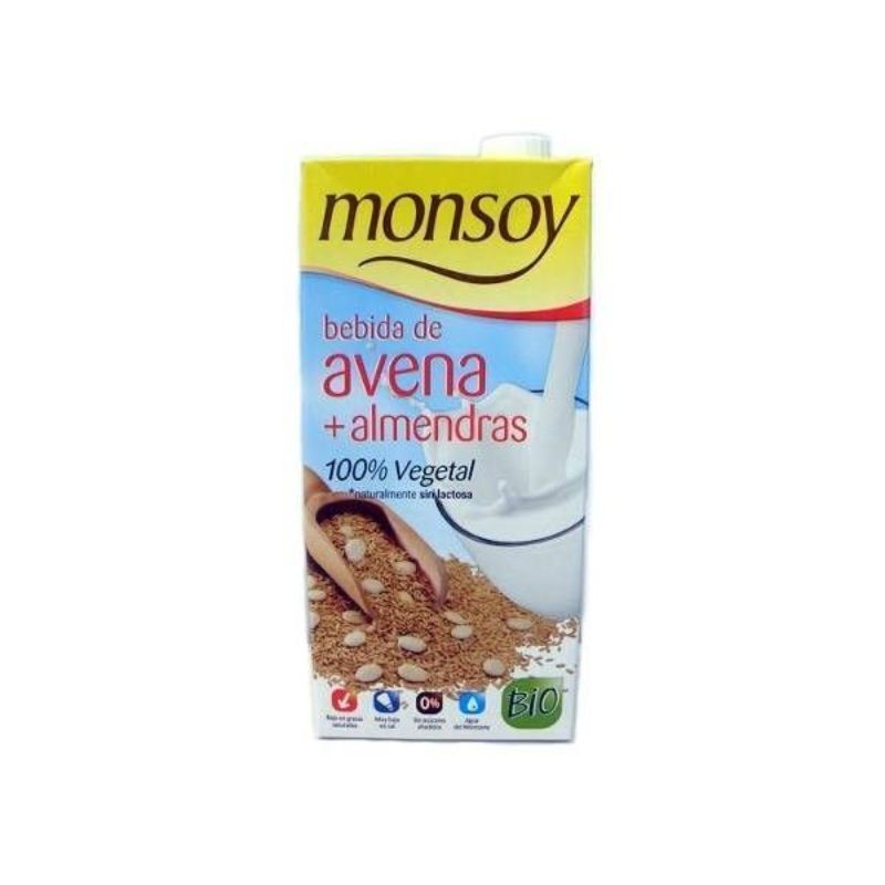 Bebida de Avena y Almendras Bio 1 L Monsoy