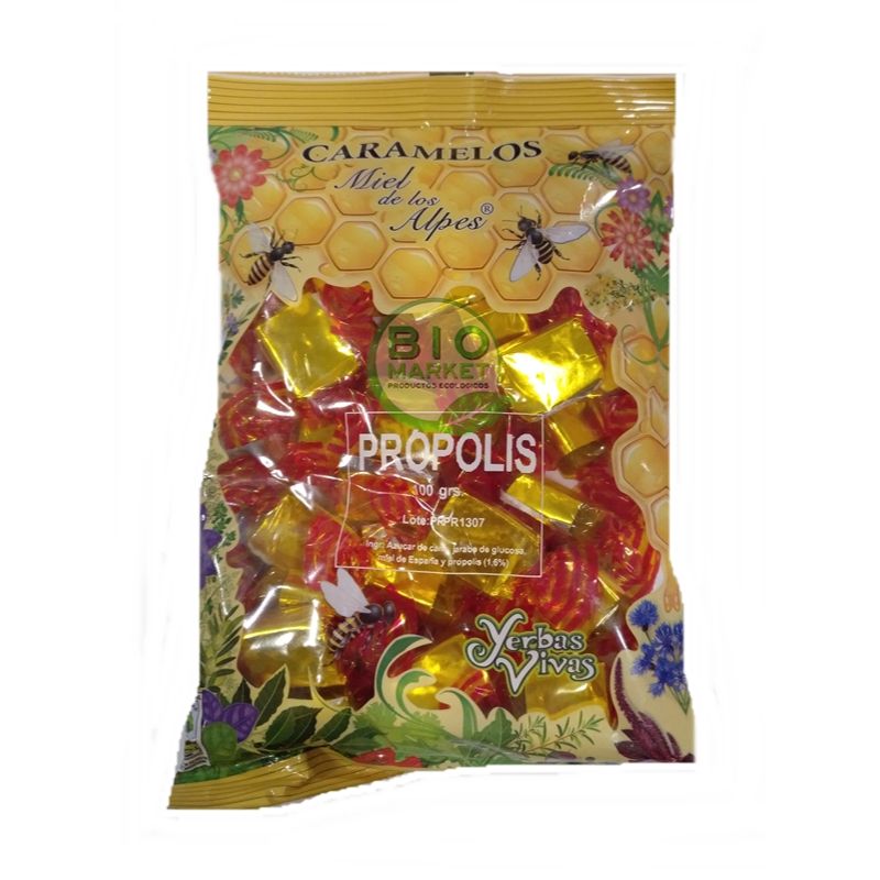 Caramelos de Própolis 100 g. Yerbas Vivas