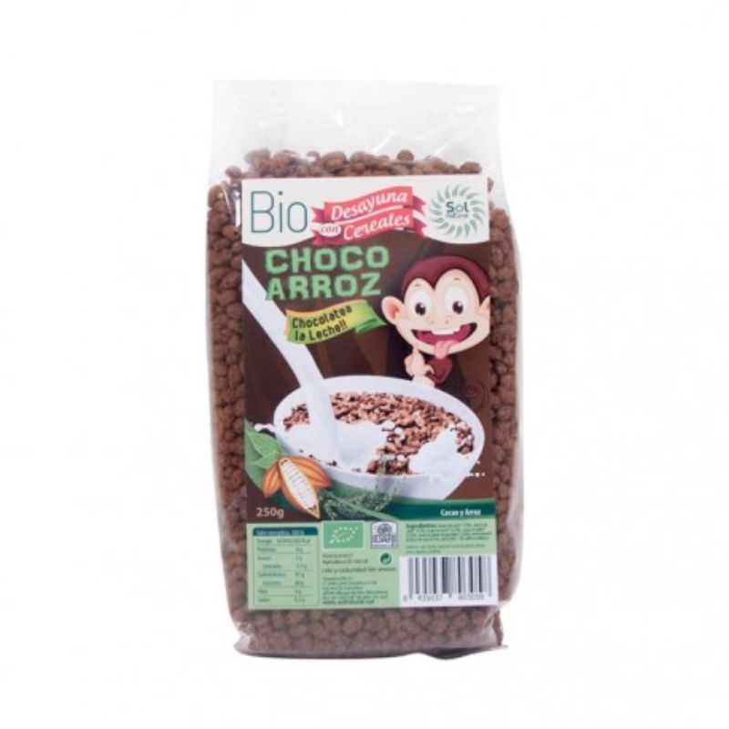 Cereales Choco Arroz Bio 250 g. Sol Natural