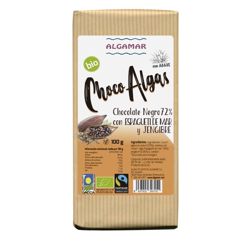 Choco Algas Bio 100 g Algamar