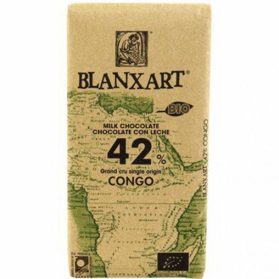 Chocolate con leche 42% bio. 125g. Congo