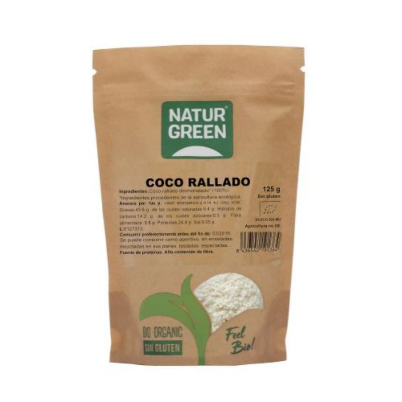 Coco Rallado Bio 125 g. NaturGreen
