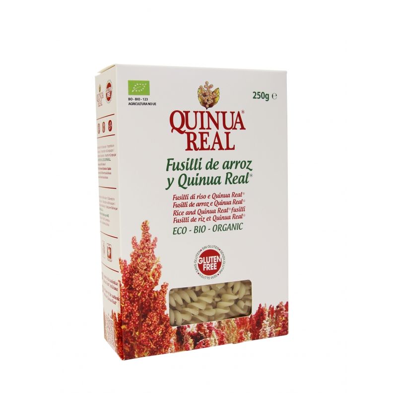 Fusilli de arroz y Quinoa Real Bio 500 g.