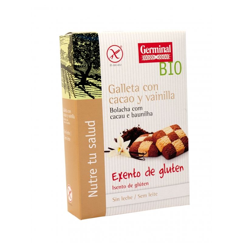 Galleta con Cacao y Vainilla Sin Gluten Bio 250 g