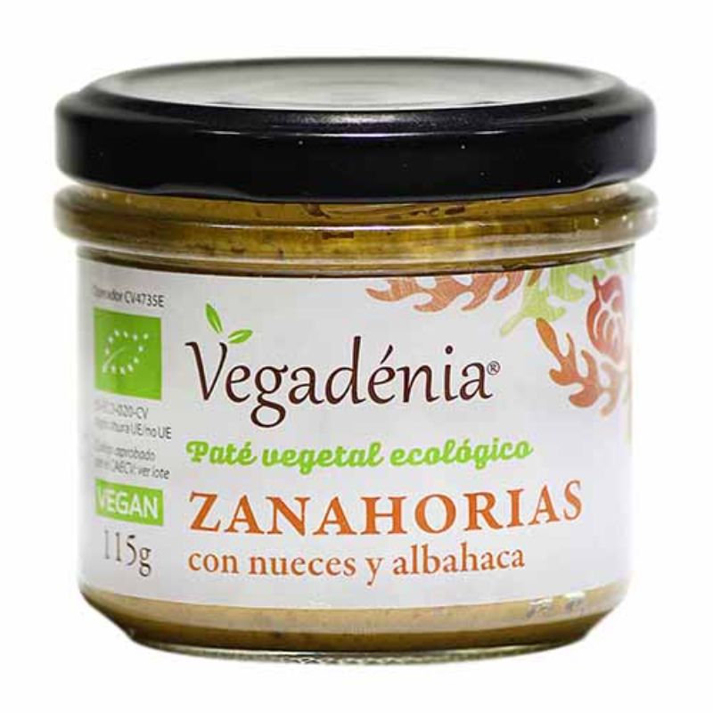 Paté de Zanahorias con Nueces y Albahaca Bio 110 g