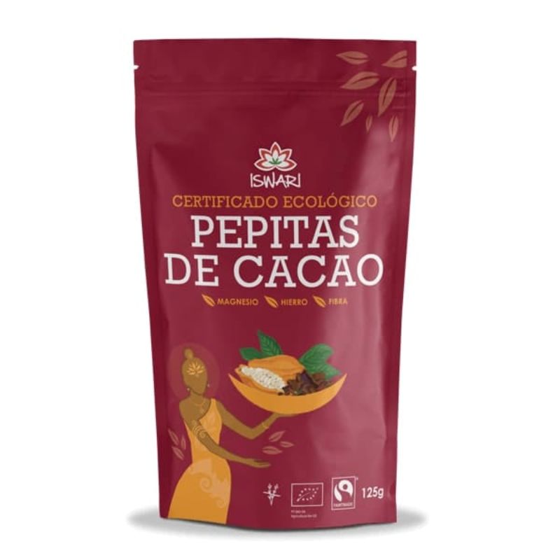 Pepitas de Cacao Crudo Bio 125 g. Iswari