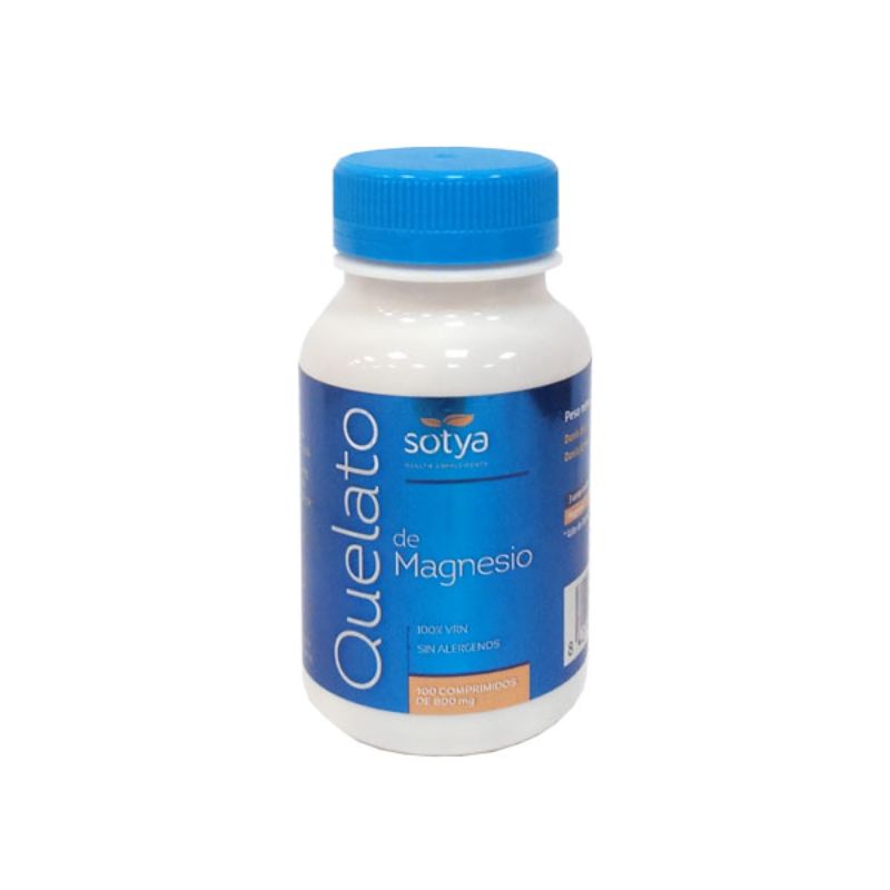 Quelato de Magnesio 800 mg 100 Comprimidos. Sotya
