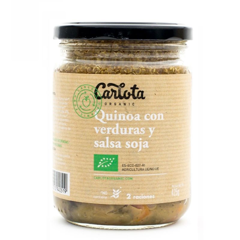 Quinoa con Verduras y Salsa Soja Bio 425 g. Carlot