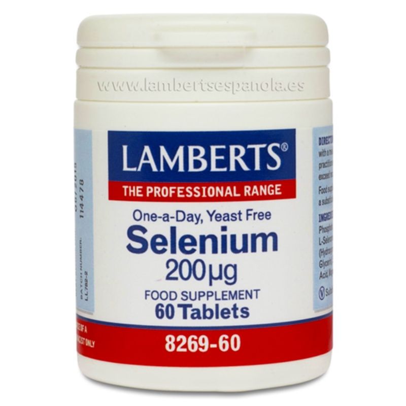 Selenio 60 Tabletas. Lamberts