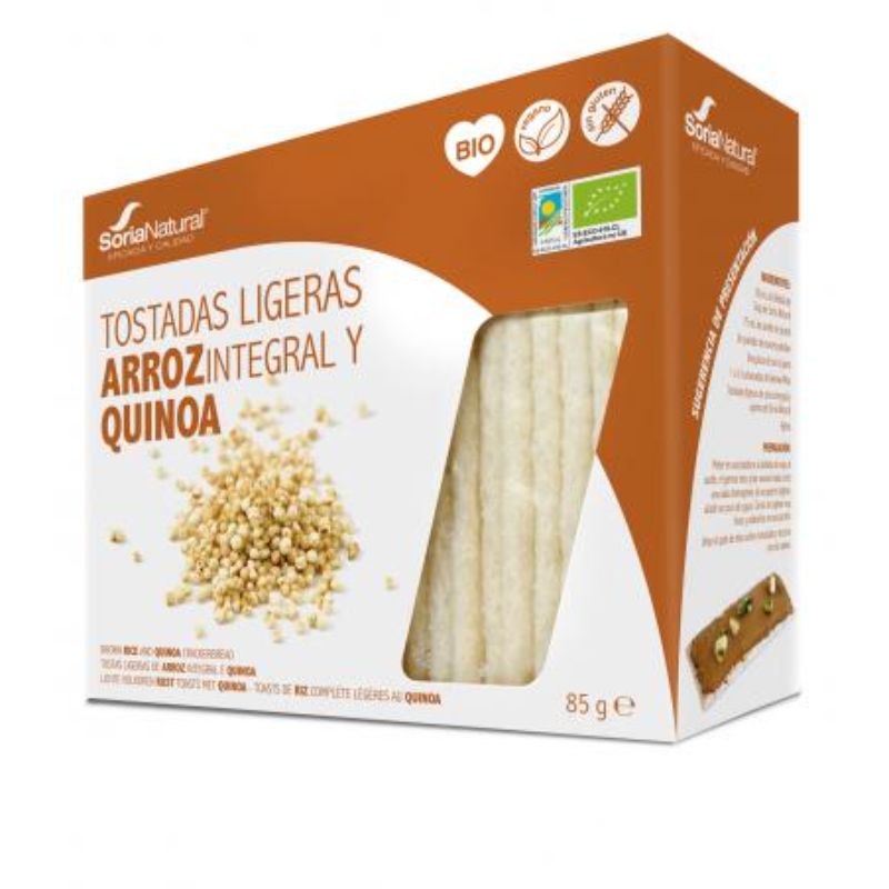Tostadas Ligeras de Arroz Integral y Quinoa Bio 85