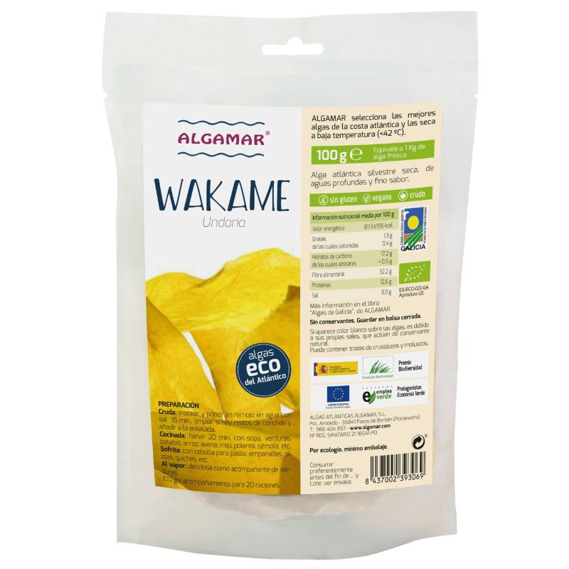 Wakame Bio 100 g. Algamar