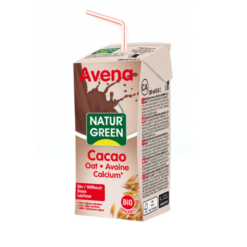 Bebida de Avena y Cacao Bio 200 ml NaturGreen
