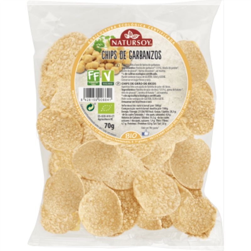 Chips de Garbanzo Bio 70 g. Natursoy