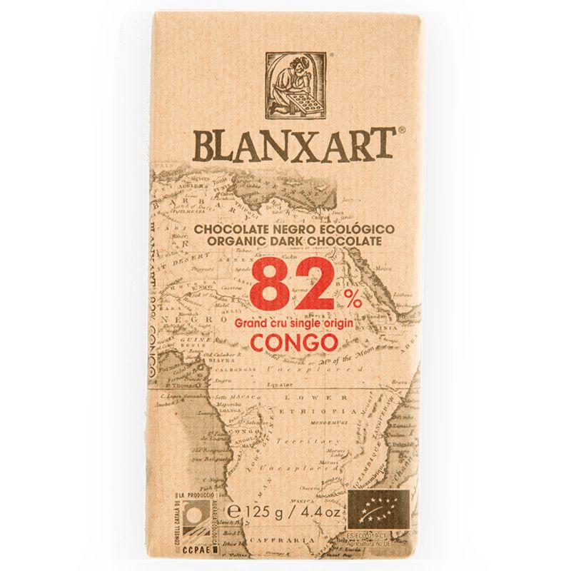 Chocolate Negro 82% Congo Bio 125 g Blanxart