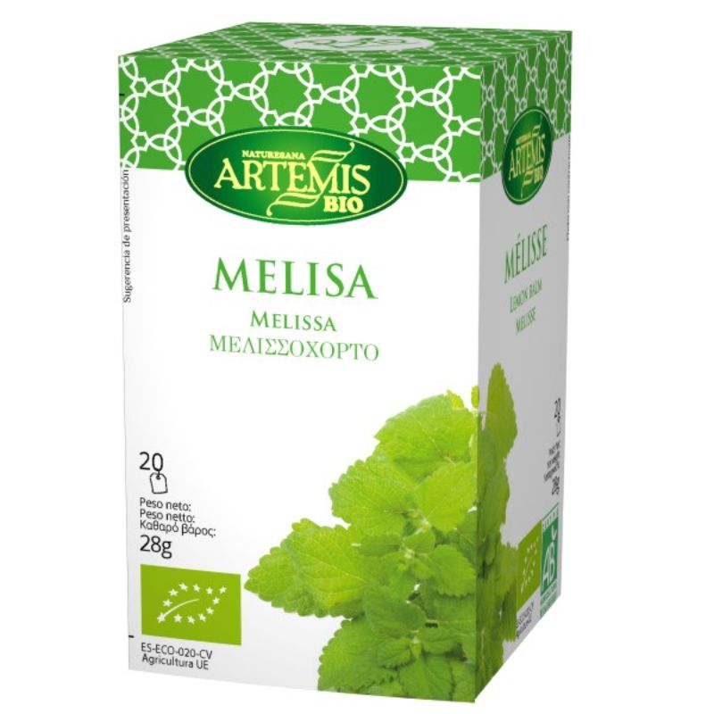 Infusión de Melisa Bio 20 bolsitas. Artemis