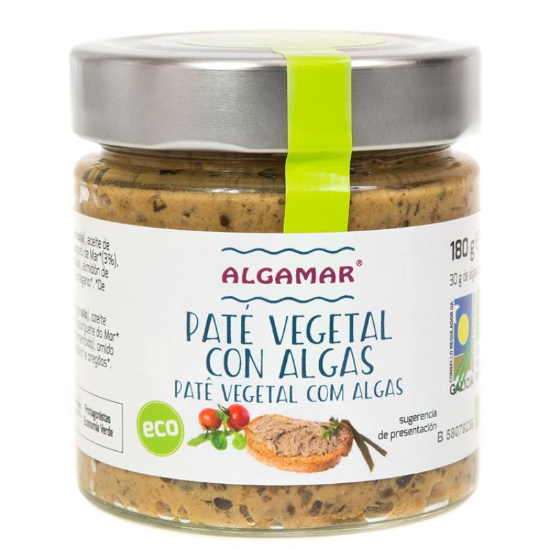 Paté Vegetal con Algas Bio 180 g Algamar