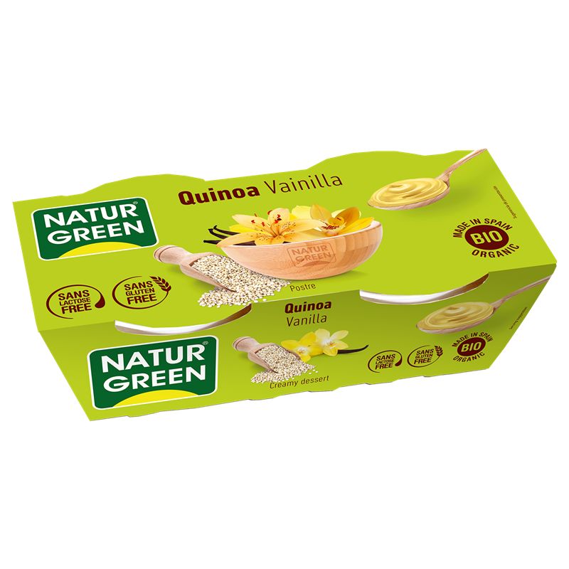 Postre de Quinoa y Vainilla Bio 2 x 125 g. NaturGreen
