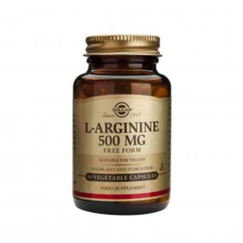 L-Arginina 500 mg 50 Cápsulas Solgar