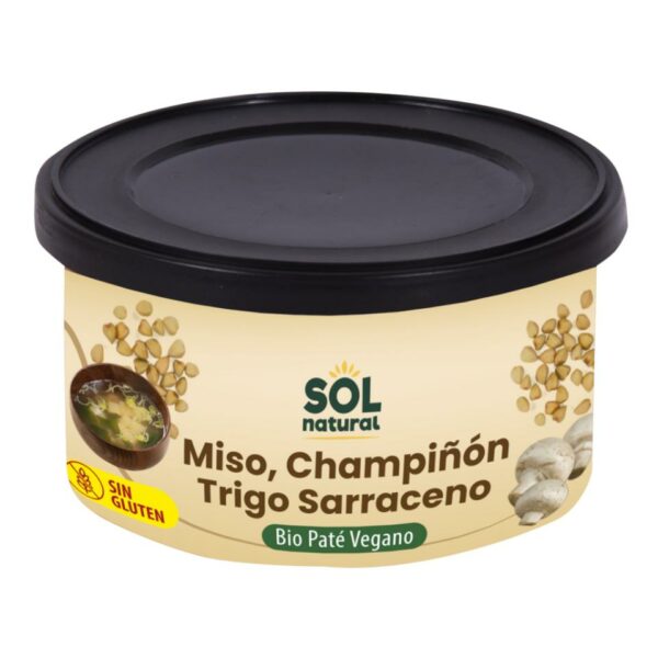 Paté Vegano Miso/Trigo Sarraceno bio  125g  Sol Na