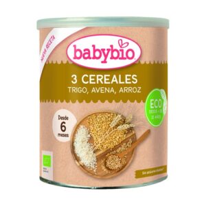 Papilla Babybio 3 Cereales Trigo  Avena Arroz 220G