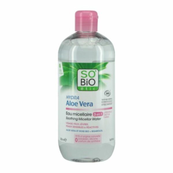 Agua Micelar Aloe Vera Pieles Sensibles Bio 500 ml